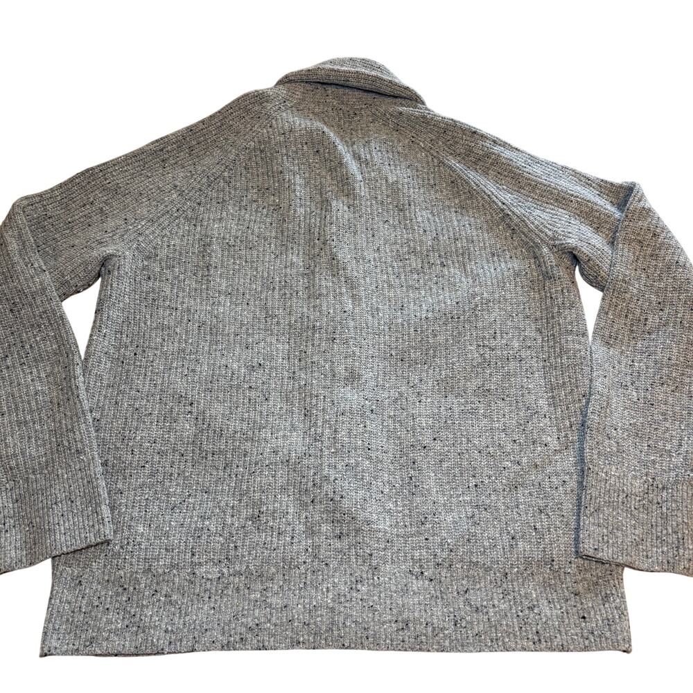 Bonobos Shawl Collar Cardigan Textured Gray Knit Grandpa M Pockets Wool Blend - Picture 2 of 7